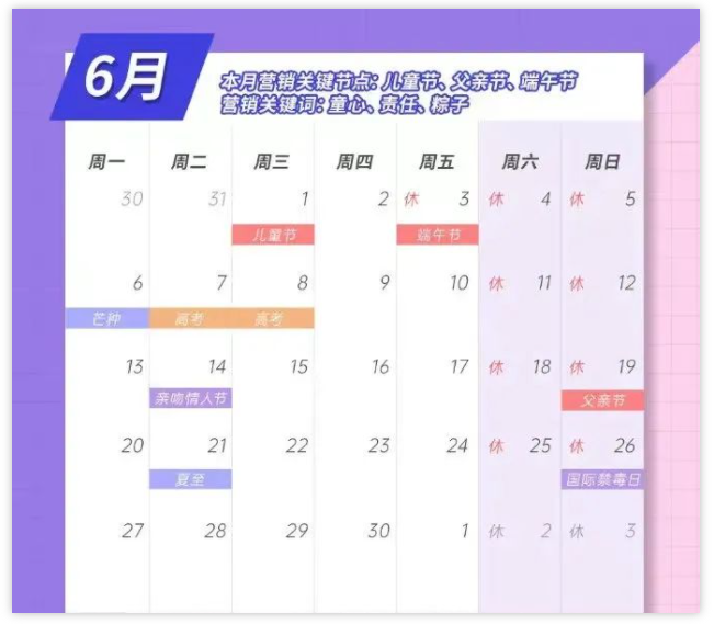 6月熱點營銷日歷：微信開店營銷，這幾個可別放過！
